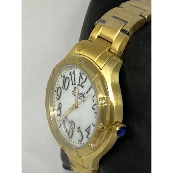 Bertha Grand Jaclyn MOP 316L Women's Stainless Steel Analog Quartz Watch XR183 - Picture 4 of 12